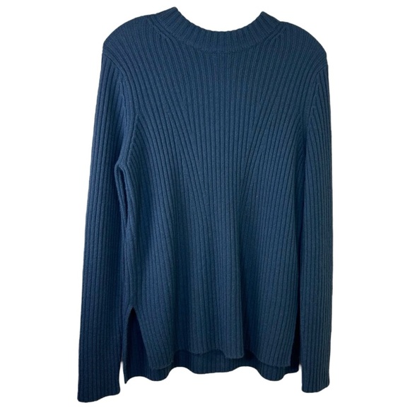Vince - Women’s Wool, Cashmere Blend Knit Sweater in ‘Tide Pool’ - Blue, Medium - Picture 2 of 14